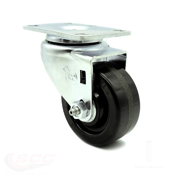 3 Inch SS Phenolic Wheel Swivel Top Plate Caster